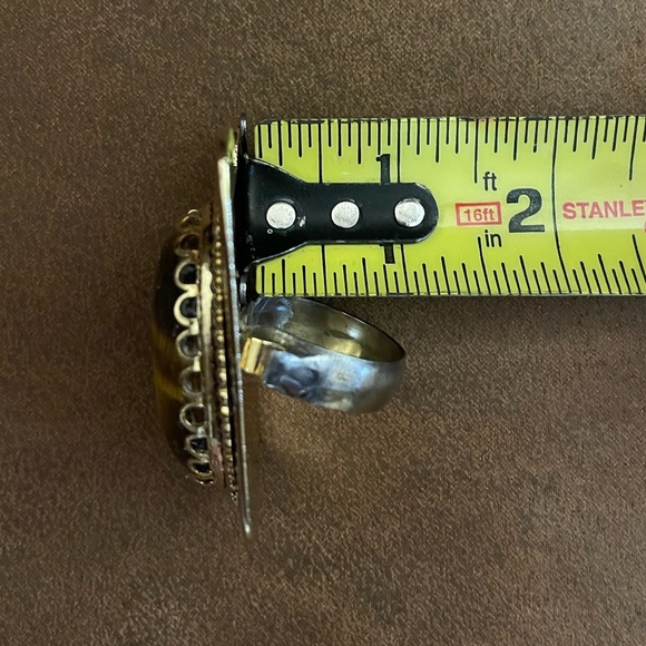 Tiger Eye Western Scarf Slide - Picture 7 of 7